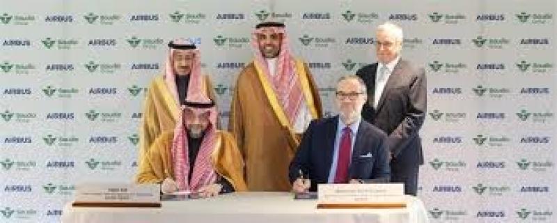 مجموعة السعودية للطيران توقّع صفقة طائرات عريضة البدن مع شركة إيرباص بإجمالي 20 طائرة