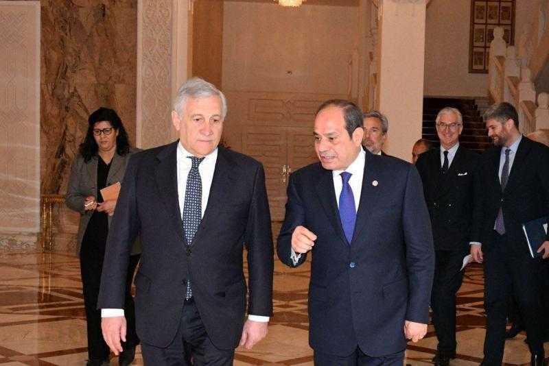 تناول التأكيد على رفض مصر تهجير الفلسطينيين من أرضهم.. الرئيس السيسي يستقبل نائب رئيس الوزراء الإيطالي
