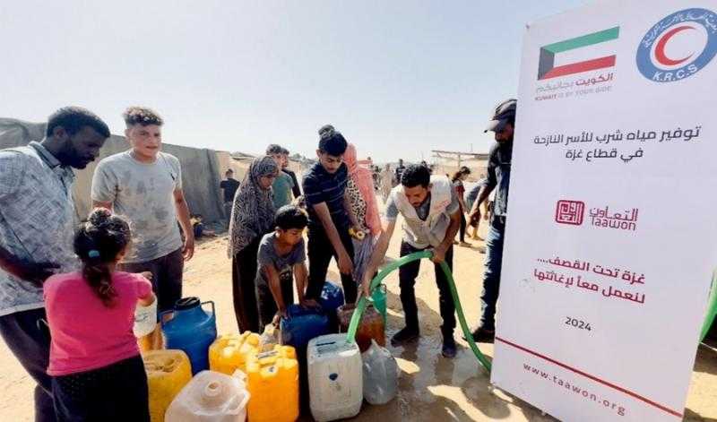 منحة كويتية بمليوني دولار لتوفير مياه الشرب النظيفة لسكان غزة