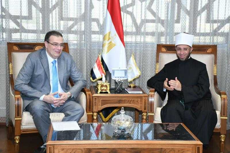 وزير الأوقاف يستقبل رئيس الجهاز المركزي للتنظيم والإدارة| صور