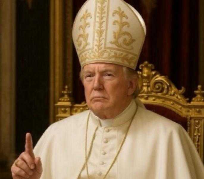 ”أنا البابا”.. ترامب ينشر صورته بالزى البابوى