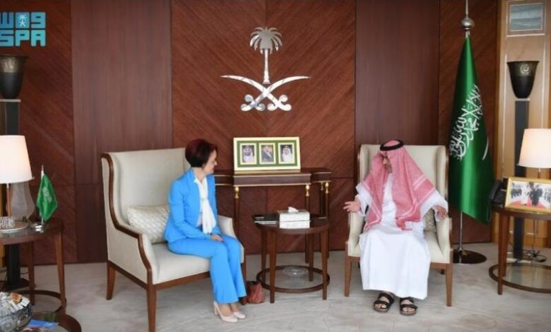 السفير السعودى لدى مصر يستقبل المديرة الإقليمية لبرنامج الأغذية العالمي