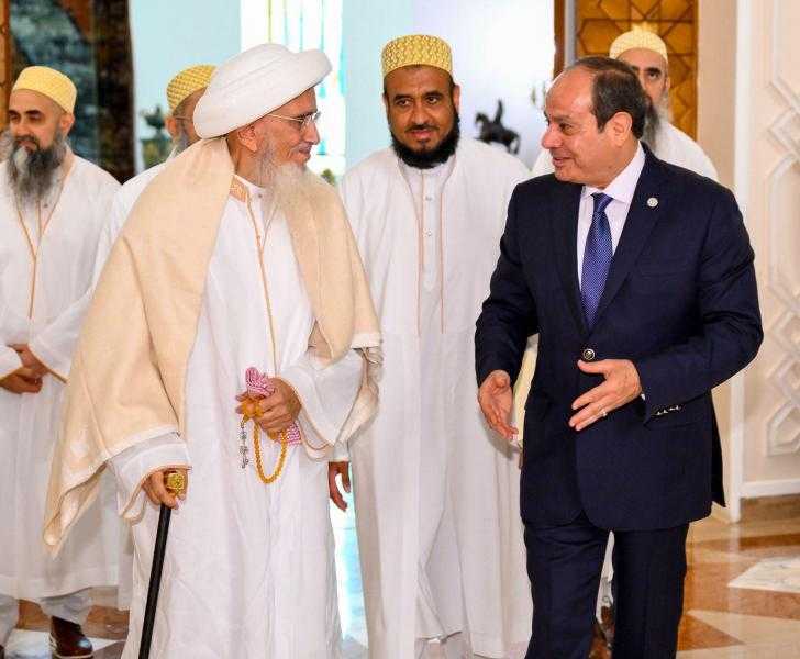 المتحدث الرئاسي ينشر فيديو وصور استقبال الرئيس السيسي لسلطان طائفة البهرة بالهند