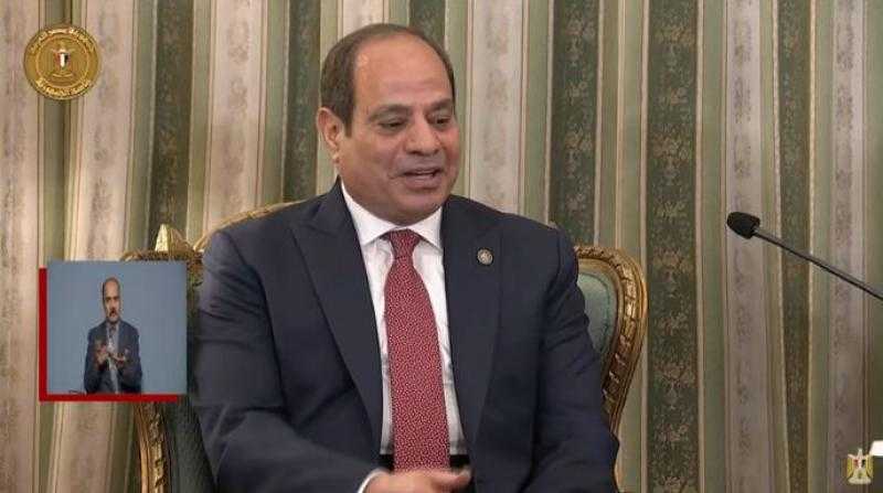 الرئيس السيسي: مصر ترفض تهجير الفلسطينيين من قطاع غزة