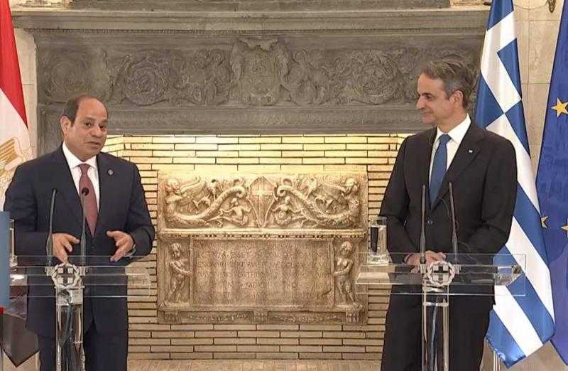 رئيس الوزراء اليوناني: تم توقيع إعلان الشراكة الإستراتيجية بين مصر واليونان