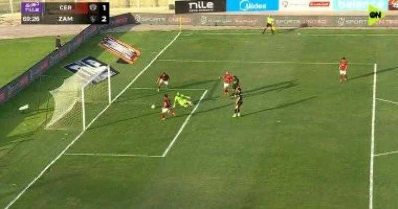 سيف الجزيرى يضيف الهدف الثانى للزمالك أمام سيراميكا (2-1)