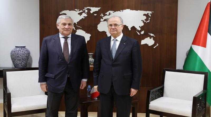 رئيس الوزراء الفلسطيني يبحث مع وزير خارجية إيطاليا الأوضاع الكارثية في قطاع غزة