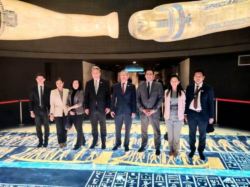 وفود دولية رفيعة المستوى تزور المتحف القومي للحضارة وتشيد بعراقة مصر