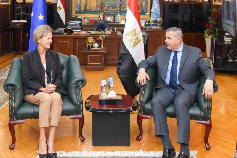 محافظ الإسكندرية يستقبل سفيرة الاتحاد الأوروبي لبحث سبل التعاون المشترك بين الجانبين