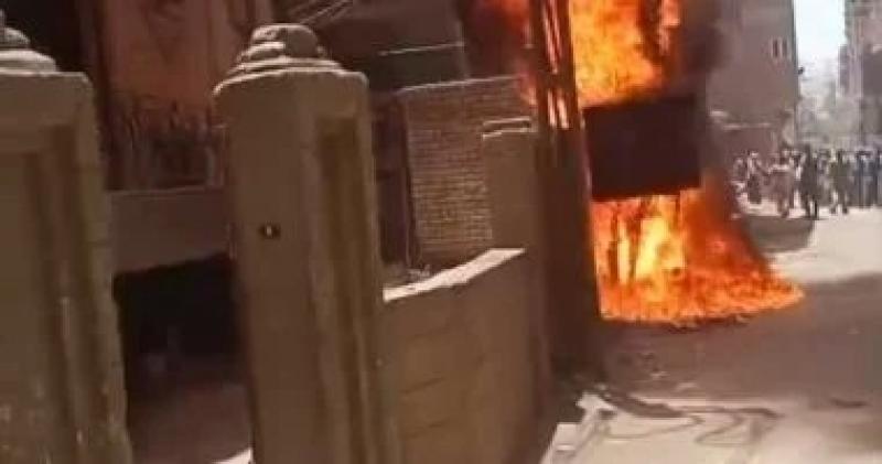 السيطرة على حريق في محل كهرباء بشبين القناطر دون خسائر بشرية