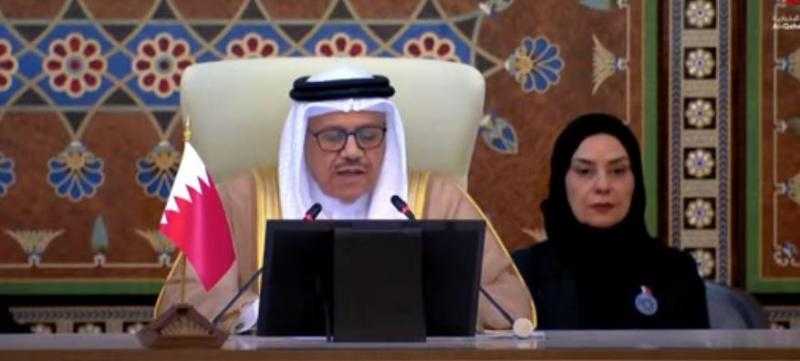 وزير خارجية البحرين: نؤيد خطة التعافي المبكر وإعادة إعمار قطاع غزة التي قدمتها مصر