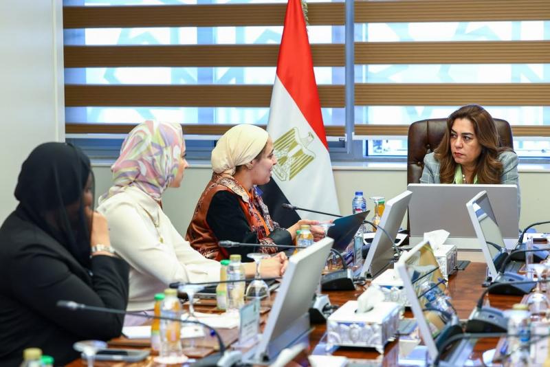 وزيرة التنمية المحلية تبحث مع وفد مؤسسة (حياة كريمة) مجالات التعاون المشترك بالمحافظات