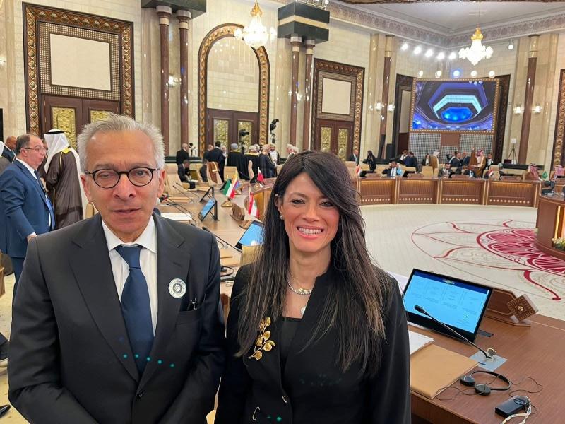 وزيرة التخطيط ووزير الاقتصاد والتجارة اللبناني يبحثان ترتيبات الدورة العاشرة للجنة العليا المشتركة بين مصر ولبنان