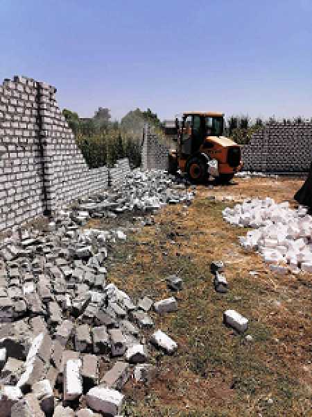 كفر الشيخ: إزالة فورية لحالتي تعد على أرض زراعية بالحامول على مساحة 250 مترا