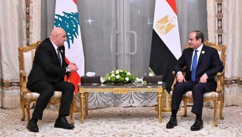 الرئيس اللبناني: نقوش الكرنك تشهد على عمق الروابط بين مصر ولبنان
