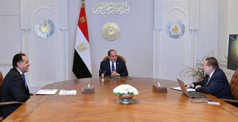 الرئيس السيسي يستعرض الجهود المبذولة للاستمرار في خفض معدلات التضخم