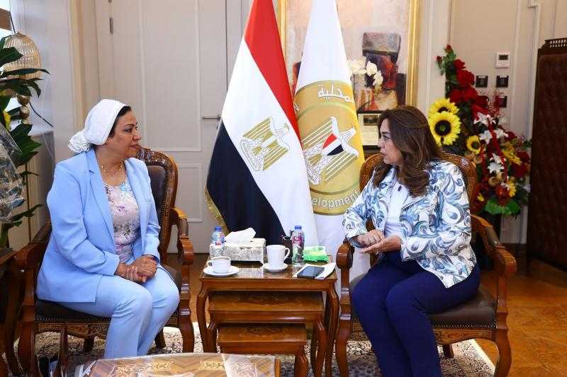 وزيرة التنمية المحلية تستقبل النائبة نشوي الديب لمتابعة عدد من الملفات التي تهم المواطنين