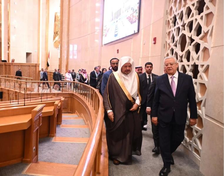 رئيس النواب يستقبل رئيس مجلس الشورى السعودى بالعاصمة الإدارية الجديدة