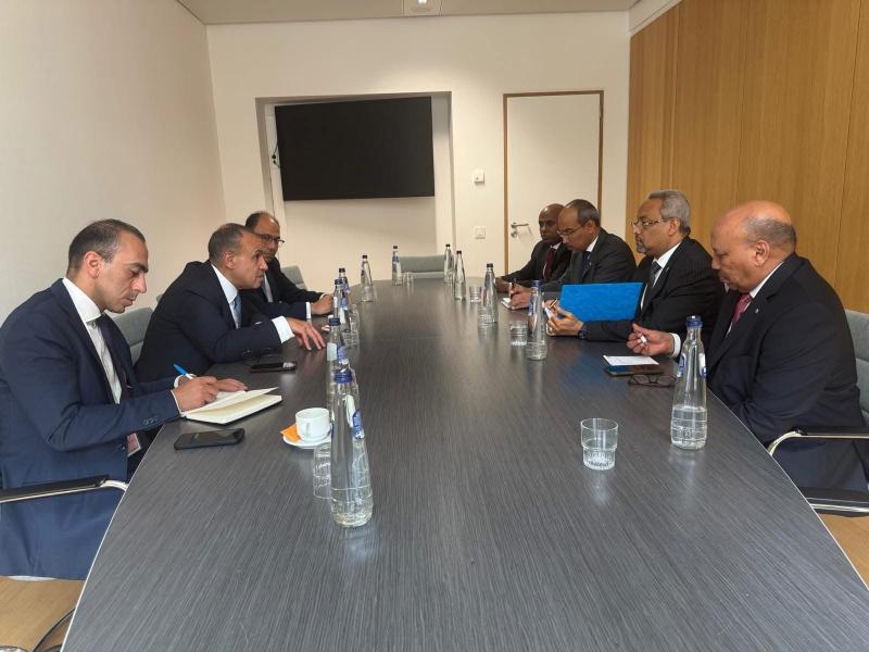 وزير الخارجية والهجرة يلتقى مع وزير خارجية جيبوتى