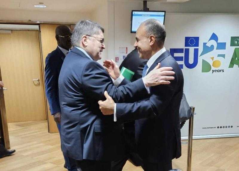 وزير الخارجية يعقد عددا من اللقاءات الجانبية علي هامش الاجتماع الإفريقي الأوروبي
