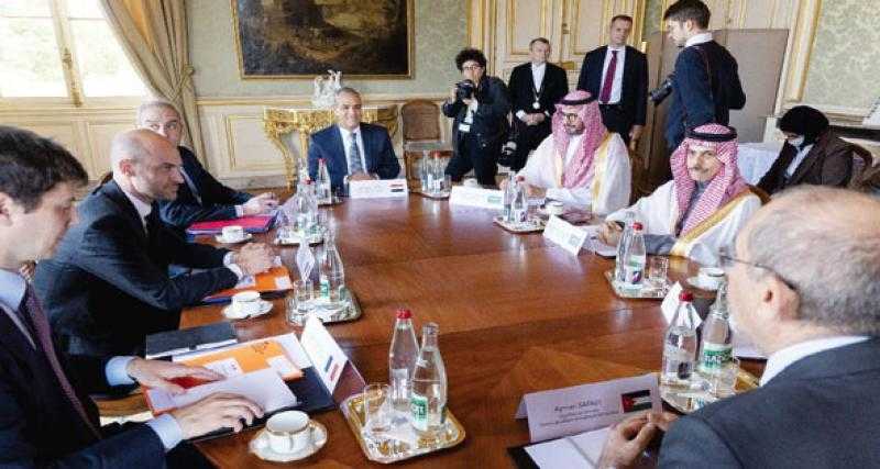 وزراء خارجية مصر والسعودية والأردن يبحثون في باريس جهود إنهاء حرب غزة