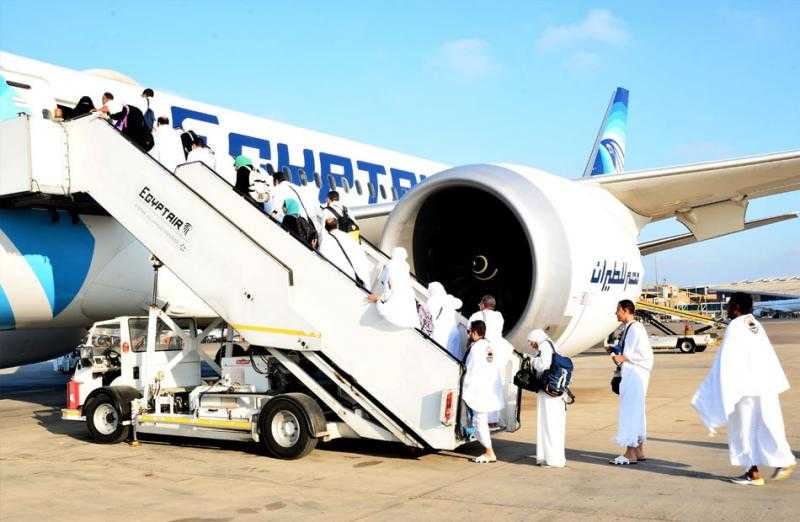 مصر للطيران تسير غدًا 20 رحلة جوية لنقل الحجاج إلى الأراضي المقدسة