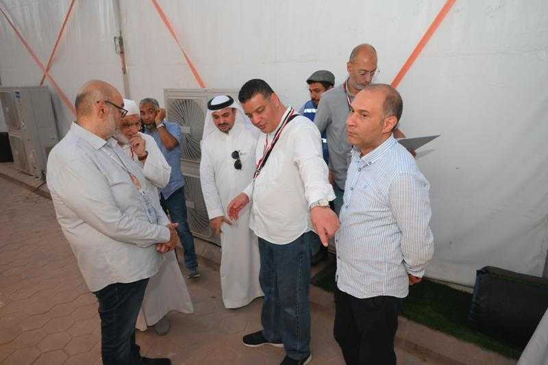 بعثة ”حج الجمعيات الأهلية ” تجري معاينة ميدانية لمخيمات الحجاج في عرفات ومنى