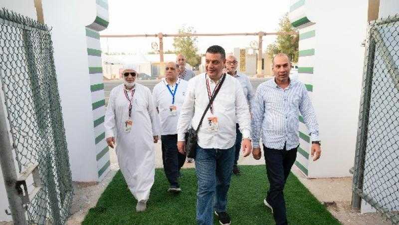 اللمسات النهائية لتجهيزات مخيمات الحجاج في عرفات ومنى | صور