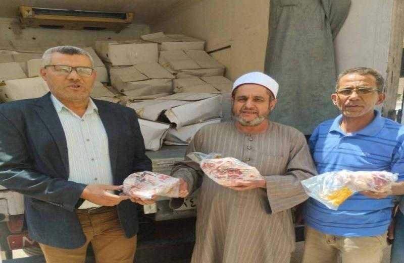 استلام 2 طن لحوم من مشروع لحوم صكوك الإطعام بالشرقية