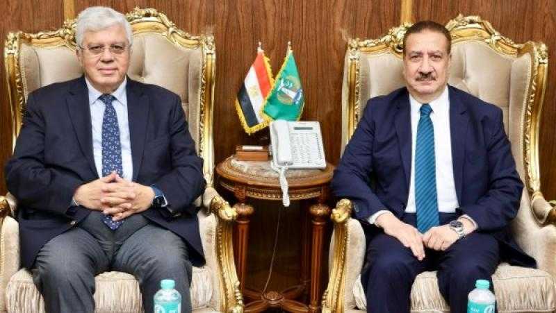 محافظ المنوفية يستقبل وزير التعليم العالي ورئيس الجامعة لافتتاح مركز القياس والتقويم