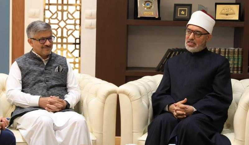 مفتي الجمهورية يستقبل سفير باكستان الجديد لدى القاهرة لبحث سبل التعاون