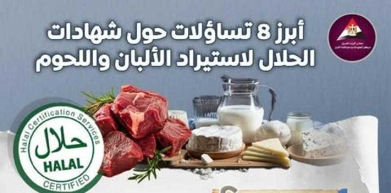 ”معلومات الوزراء” يجيب على أبرز 8 تساؤلات متداولة بشأن ”شهادات الحلال”.. انفوجراف