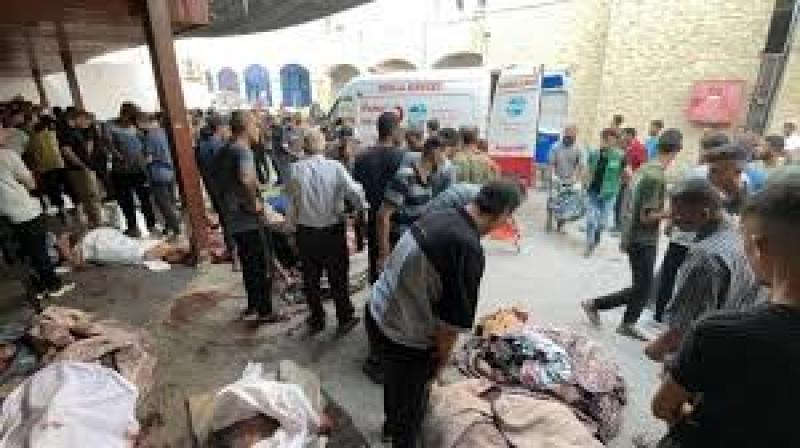 استشهاد 10 فلسطنيين وإصابة آخرين في قصف إسرائيلي لمدرسة تؤوي نازحين في خان يونس
