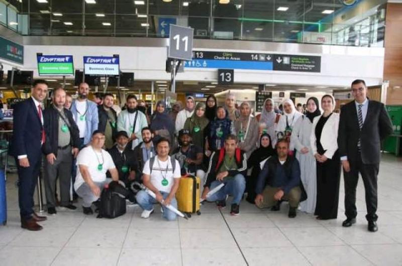 مصر للطيران بدبلن تحتفل بتكريم حجاج أيرلندا| صور