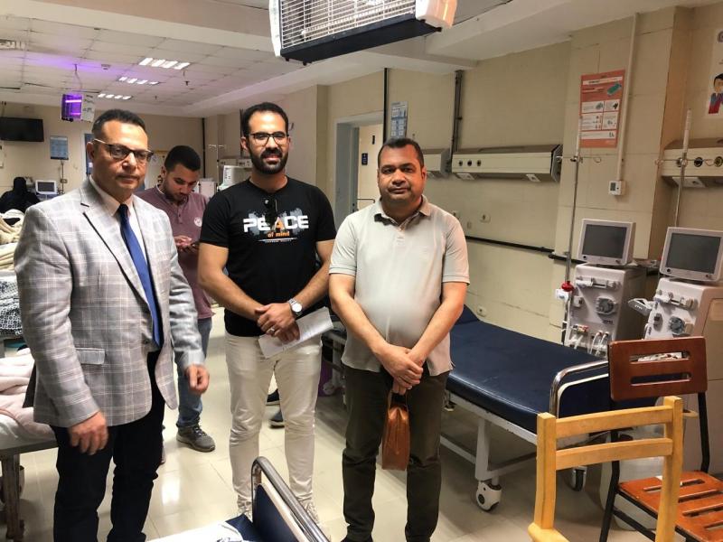 عميد طب كفر الشيخ يتفقد المستشفى الجامعي للتأكد من جودة الخدمة الطبية