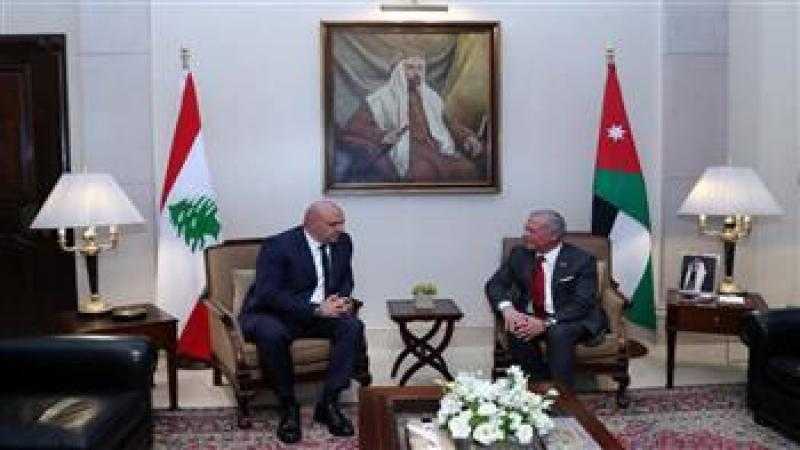ملك الأردن ورئيس لبنان يؤكدان رفضهما لأي مخططات لتهجير الأشقاء الفلسطينيين