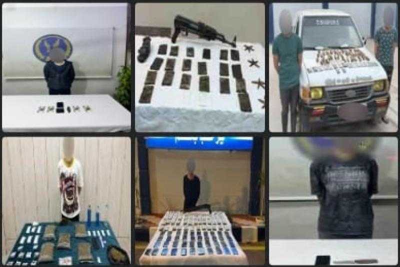 مصرع تاجرين مخدرات وضبط آخرين بحوزتهم مواد بـ64 مليون جنيه خلال مداهمة بؤر إجرامية بأسيوط والمنيا