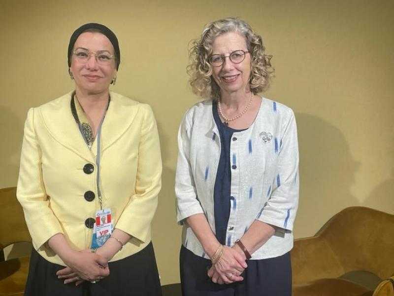 وزيرة البيئة تناقش مع المديرة التنفيذية لبرنامج الأمم المتحدة للبيئة آخر مستجدات مفاوضات معاهدة البلاستيك