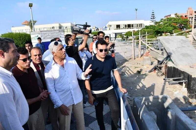 وزير الشباب والرياضة ومحافظ دمياط يتفقدان الطرح الاستثماري ومشروع الموهبة والبطل الأوليمبي بمركز شباب فارسكور