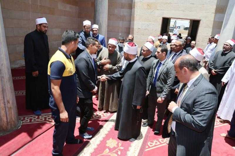 وزير الأوقاف يتفقد مسجد وضريح الإمام الليث بن سعد بالقاهرة