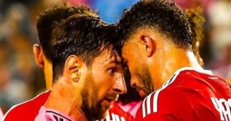 ”لقطة ميسي وياسر إبراهيم” تخطف الأضواء فى مباراة الأهلى وإنتر ميامي