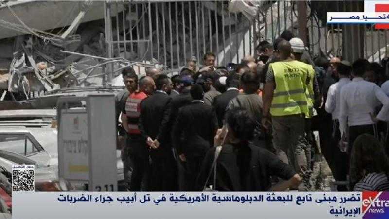 تضرر مبنى تابع للبعثة الدبلوماسية الأمريكية في تل أبيب جراء الضربات الإيرانية