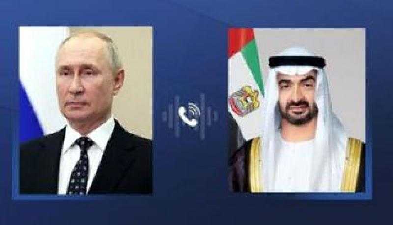 تفاصيل المحادثات بين محمد بن زايد وبوتين حول تطورات المنطقة ودعوة لضبط النفس