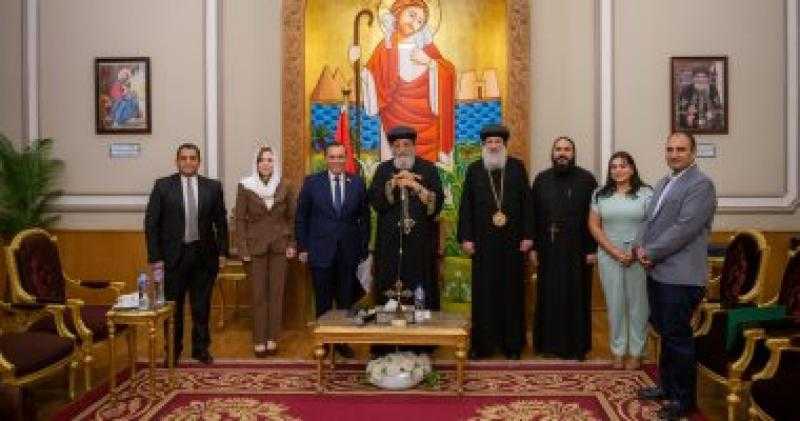 شيخ الأزهر والبابا تواضروس الثانى يستقبلان رئيس شركة تنمية الريف المصرى الجديد