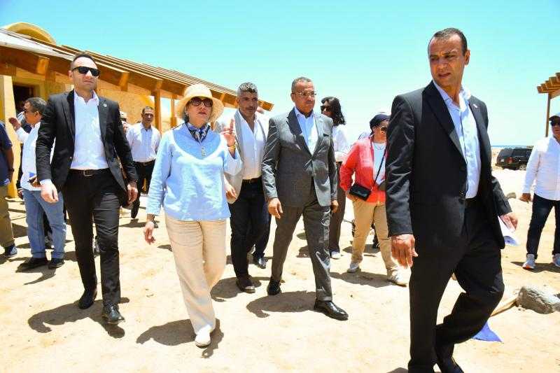 وزيرة البيئة ومحافظ جنوب سيناء يفتتحان مشروع تطوير قرية الغرقانة بمحمية نبق