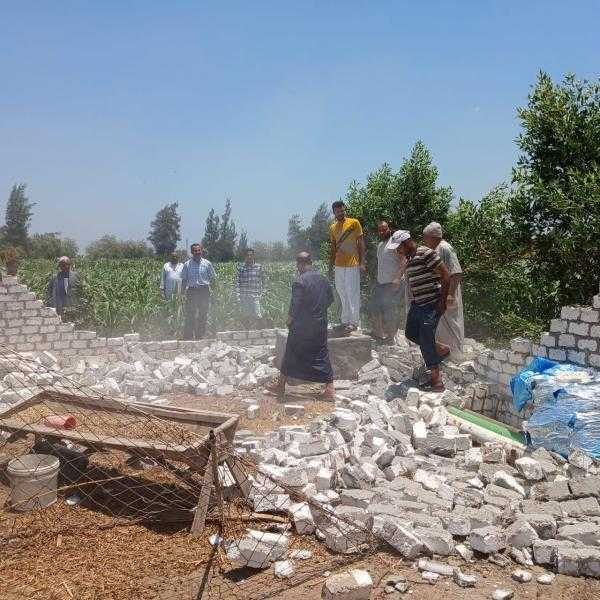 إزالة 935 تعديا على أراضٍ زراعية وأملاك الدولة في البحيرة