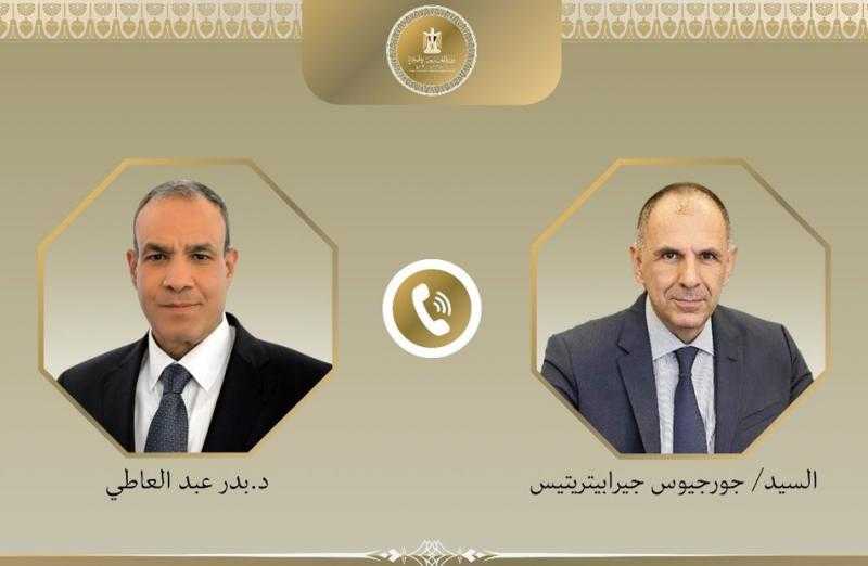 وزير الخارجية يبحث مع نظيره اليونانى سبل تطوير العلاقات الثنائية المتميزة