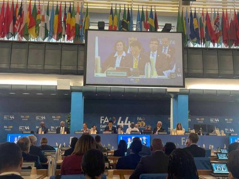 انتخاب مصر بالإجماع عضوًا باللجنة العامة لمؤتمر منظمة الأغذية والزراعة للأمم المتحدة ”الفاو”