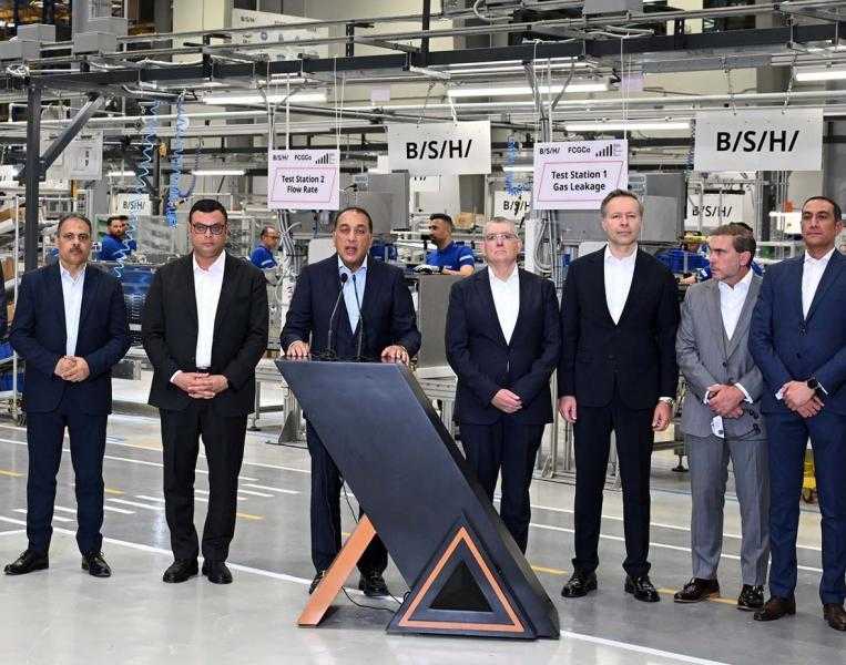 رئيس الوزراء: 1000 مواطن يعملون بمصنع BSH داخل مصر بإنتاج نصفه للتصدير