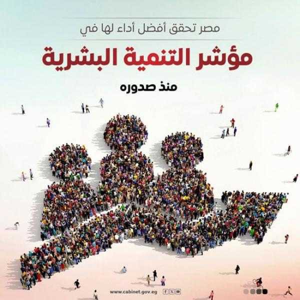 الحكومة: تقدم مصر 8 مراكز فى مؤشر التنمية البشرية خلال 10 سنوات (انفوجراف)